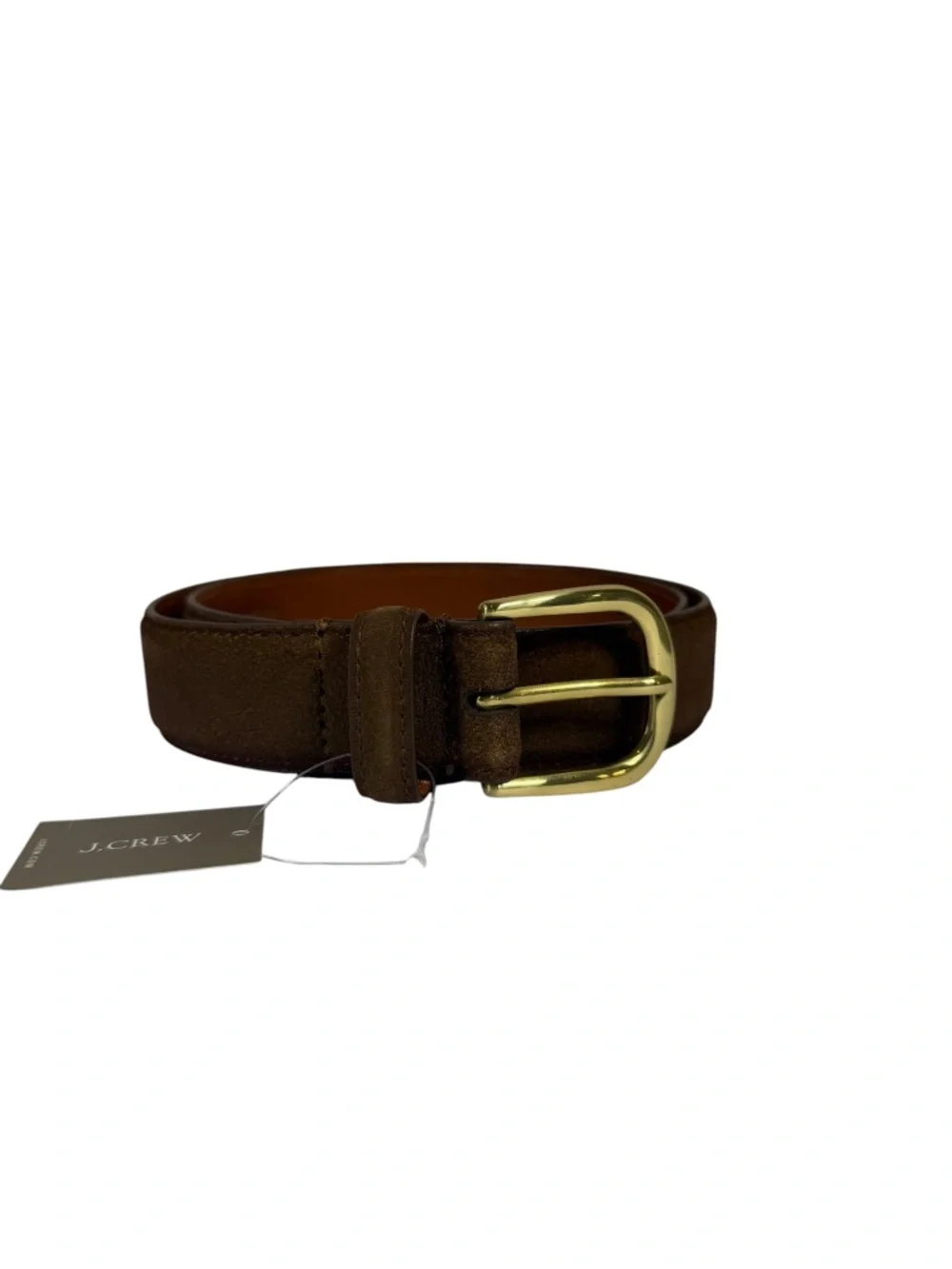 NWT J.CREW (LOT OF 3) Men's Leather and Suede Belts in in Brown Size 32